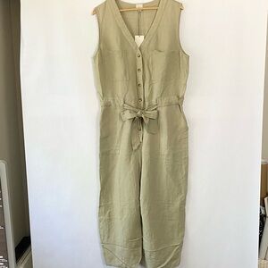 NWT Linen Blend Jumpsuit - A New Day - Size XL